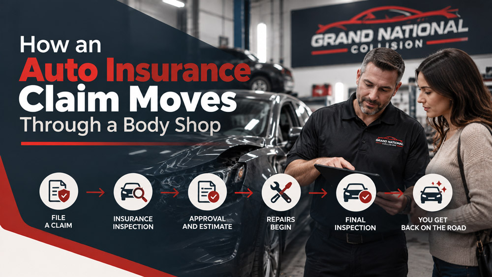 How an Auto Insurance Claim Moves Through a Body Shop