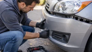 how to fix a loose car bumper